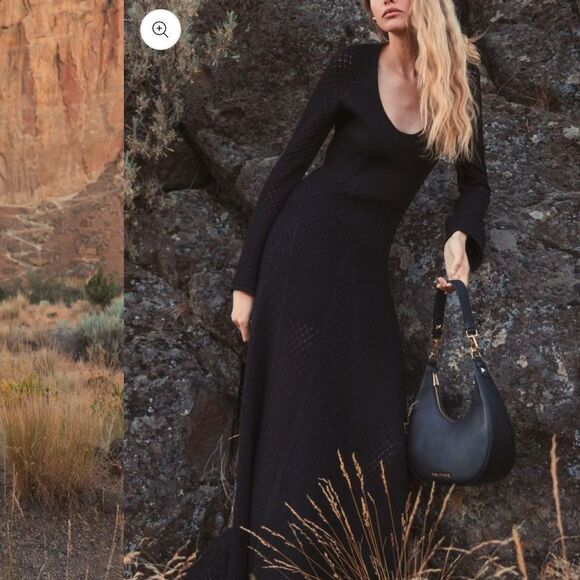 Mac Duggal Elegant Black Maxi Dress - Picture 1 of 4